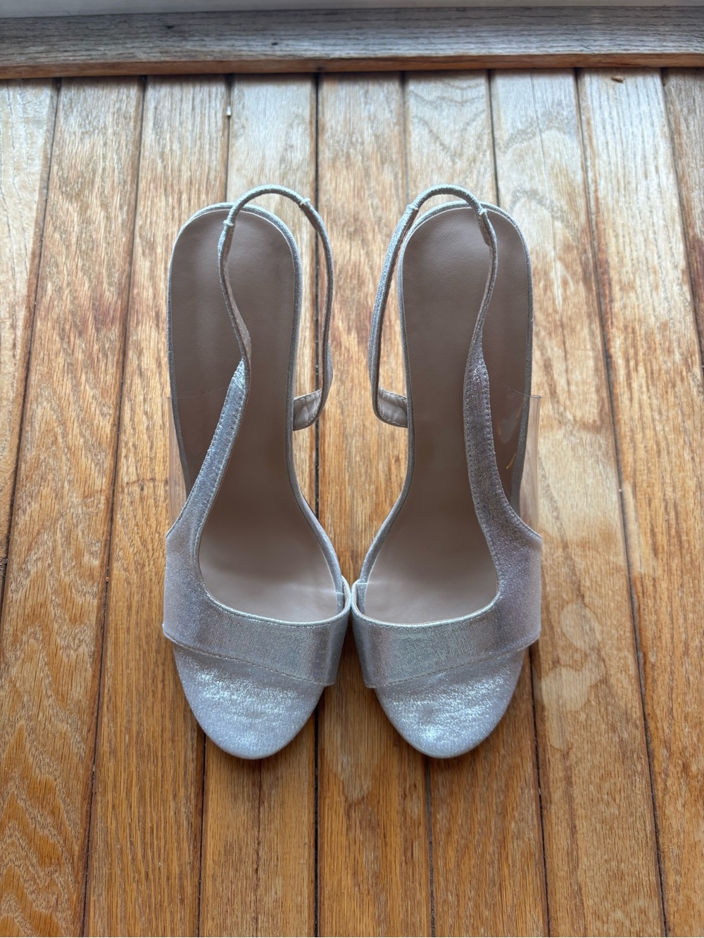 Shiny Silver Heels